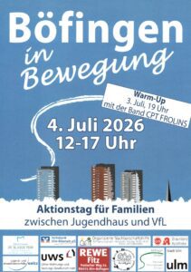 Flyer zu Böfingen in Bewegung