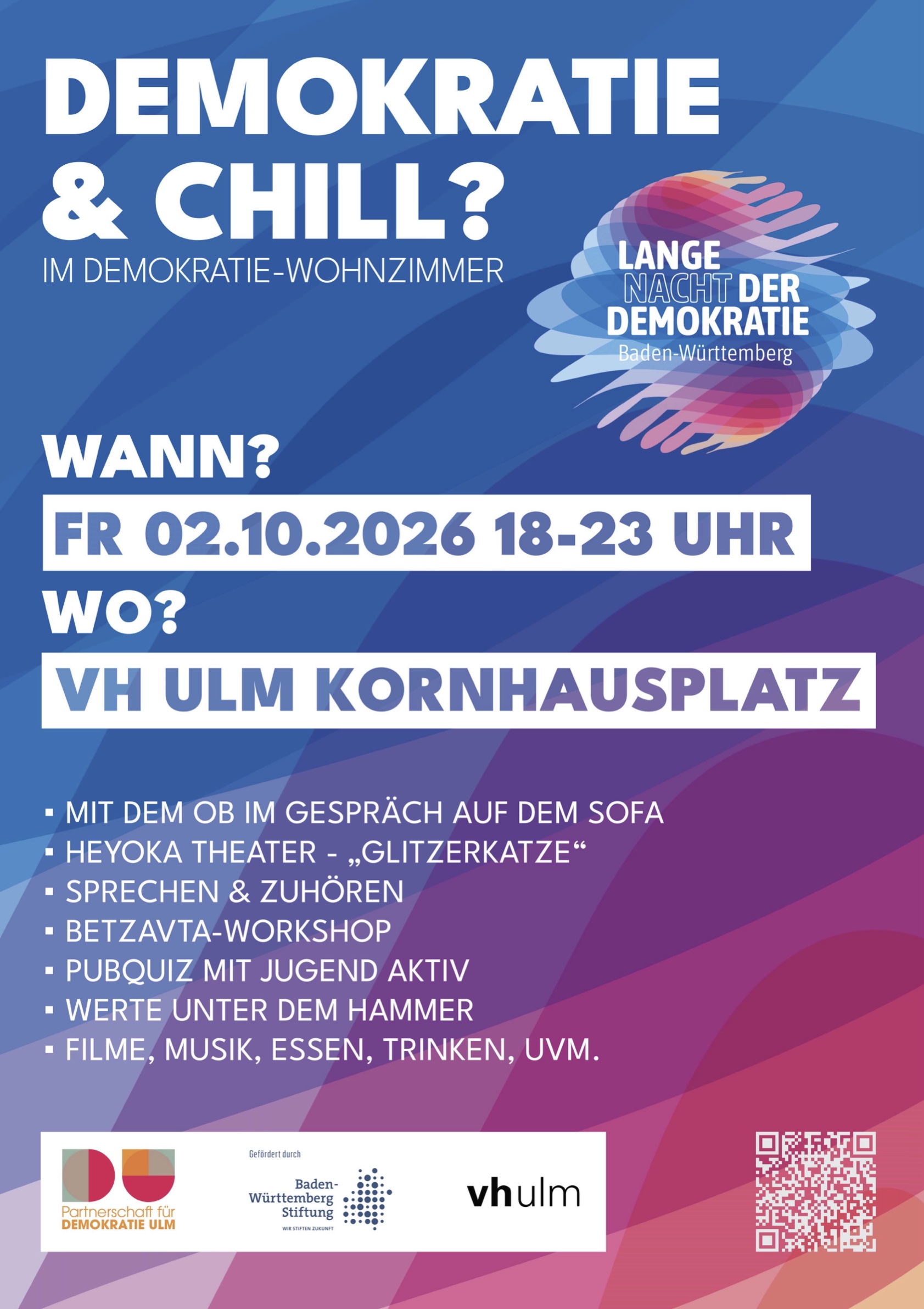 Demokratie & Chill? – Lange Nacht der Demokratie in Ulm